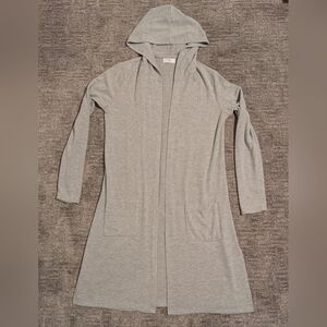 Ivoire Anthropologie Light Gray Sweater Duster